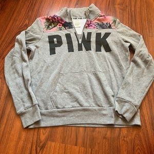 PINK quarter zip sweatshirt
